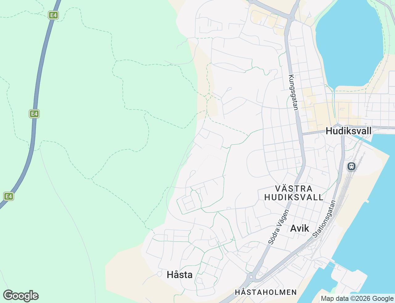 Karta över Kasköplan 4 i 39 Hudiksvall