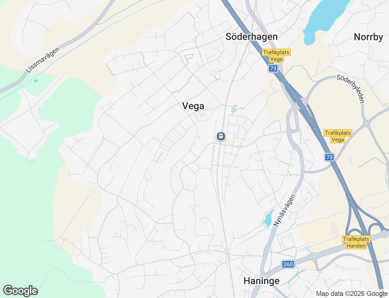 Karta över Vardövägen 53 i 57 Vega