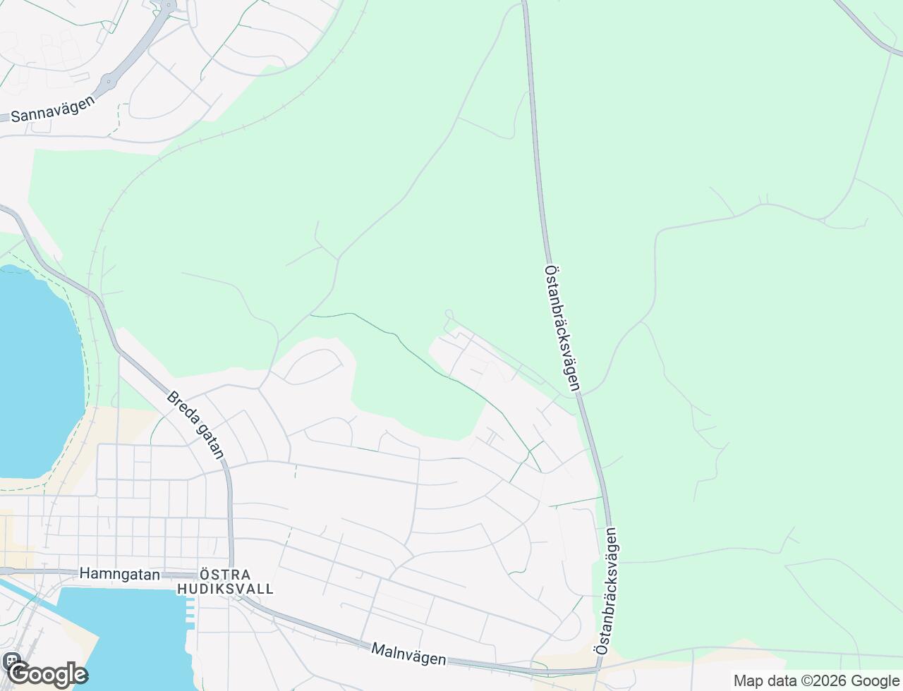 Karta över Stormyravägen 47 i 54 Hudiksvall