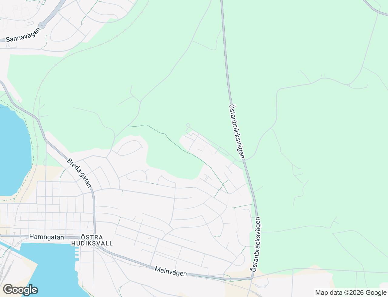 Karta över Stormyravägen 55 i 54 Hudiksvall