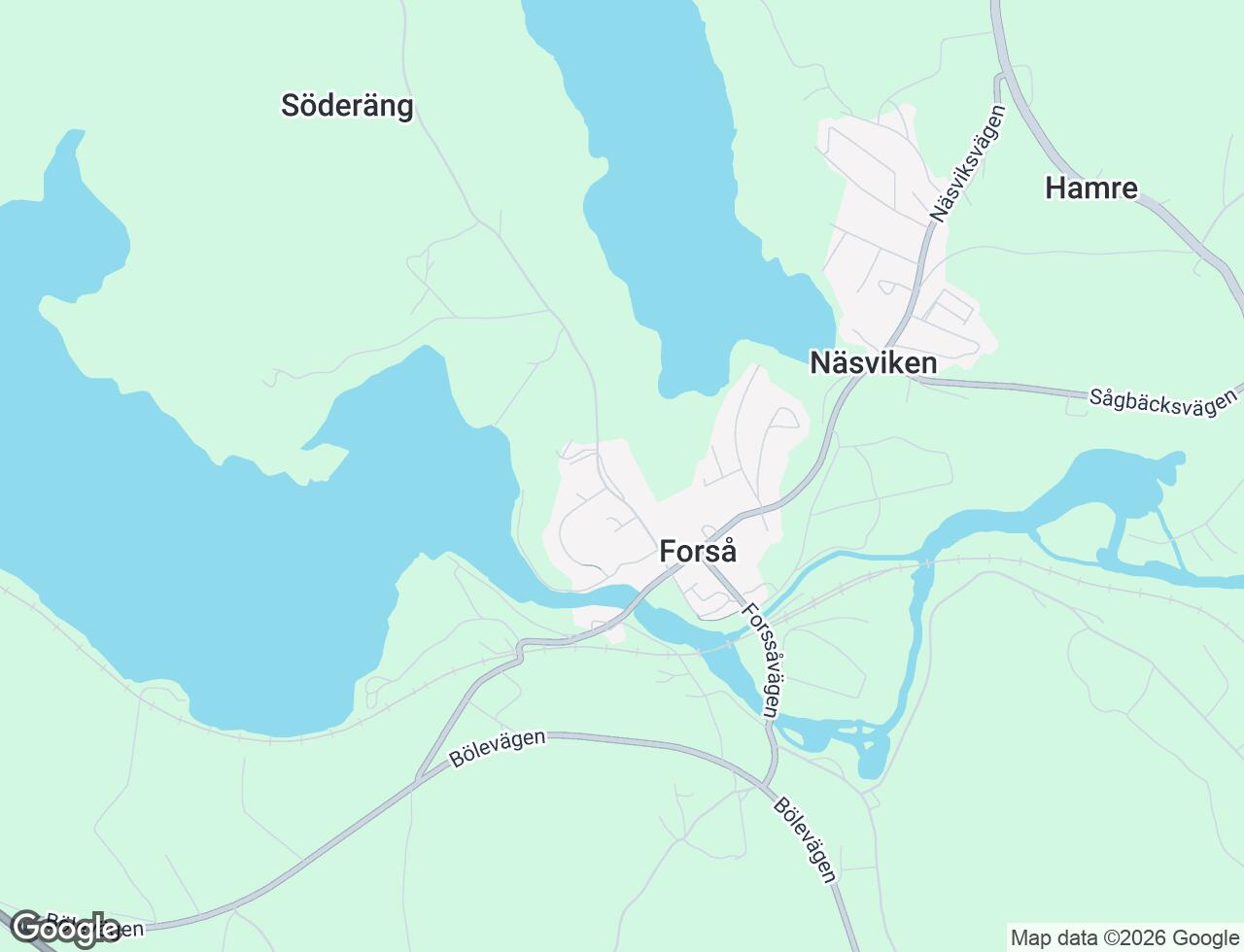 Karta över Övernäsvägen 12B i 65 Näsviken