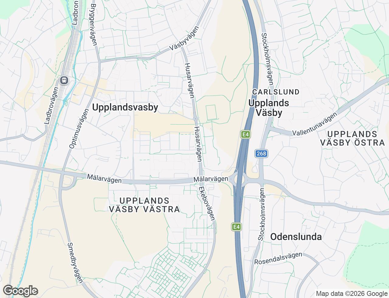 Karta över Blå gatan 2 i 49 Upplands Väsby