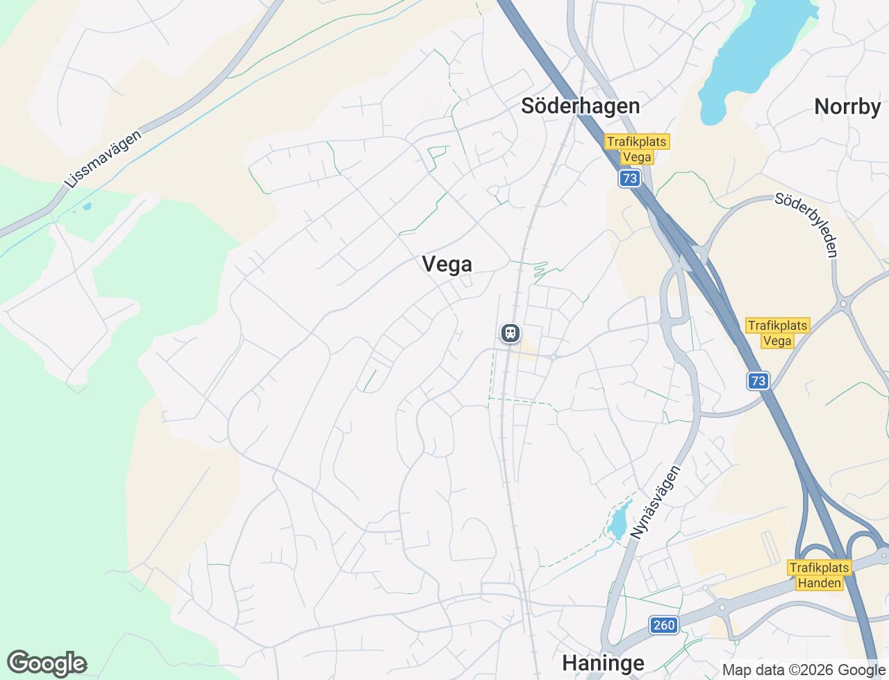 Karta över Vardövägen 46 i 57 Vega
