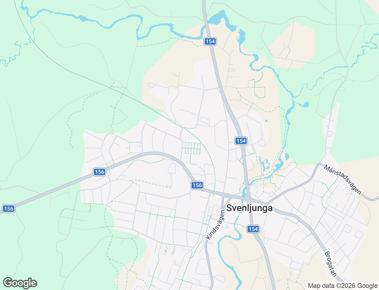 Karta över Syrengatan 6B i 52 Svenljunga