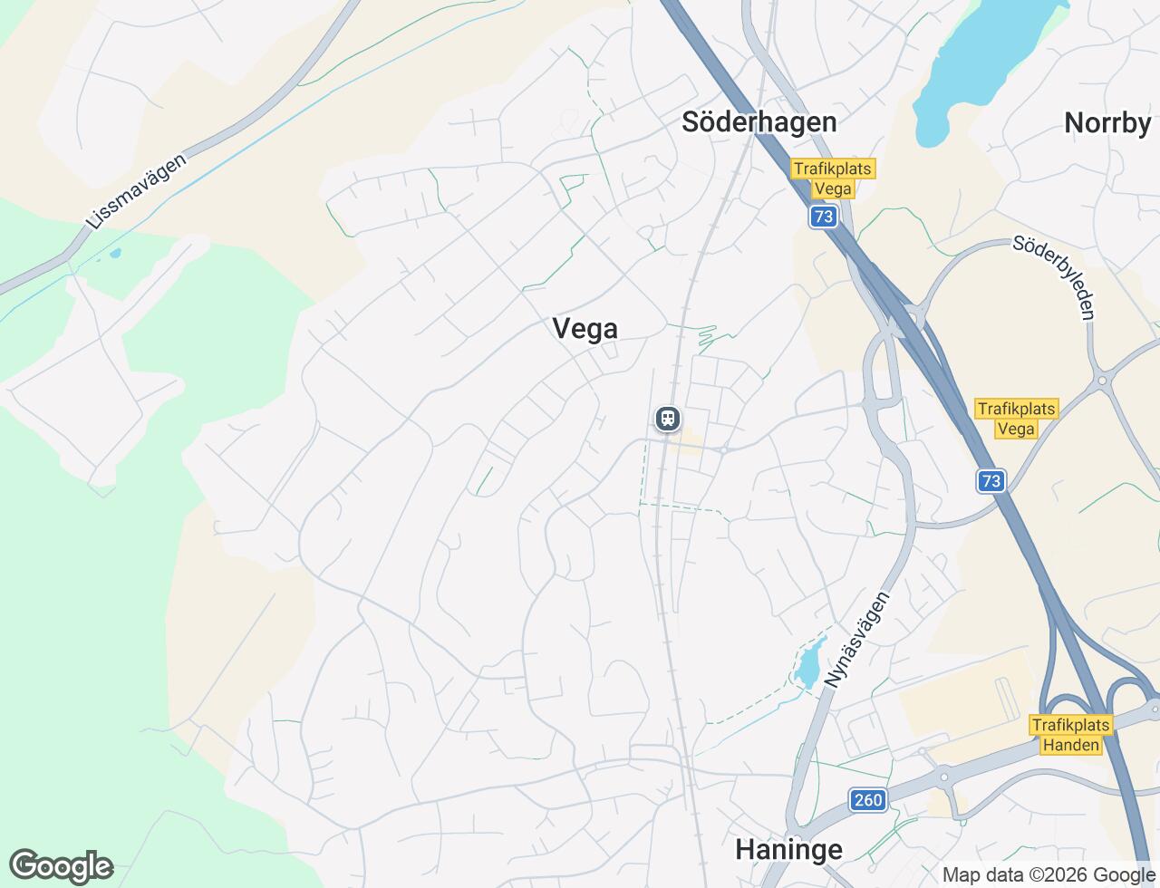 Karta över Vardövägen 48B i 57 Vega