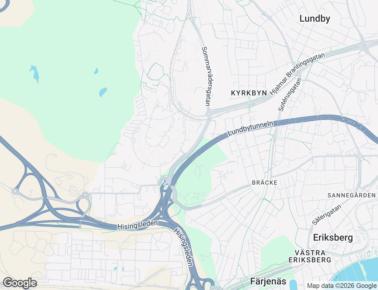 Karta över Blidvädersgatan 54 i 30 Göteborg