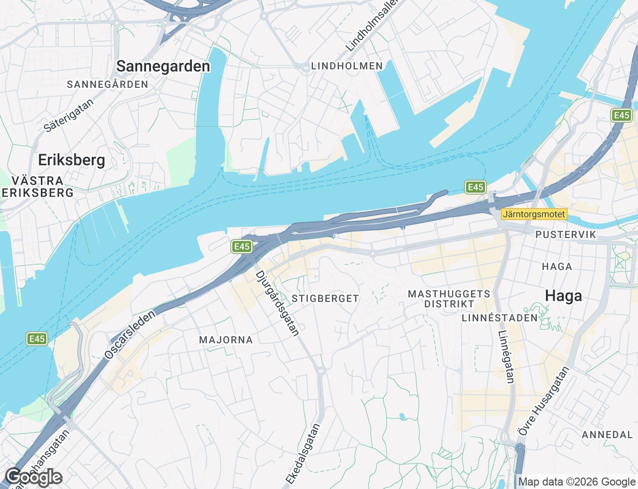 Karta över Stigbergsliden 11 i 63 Göteborg
