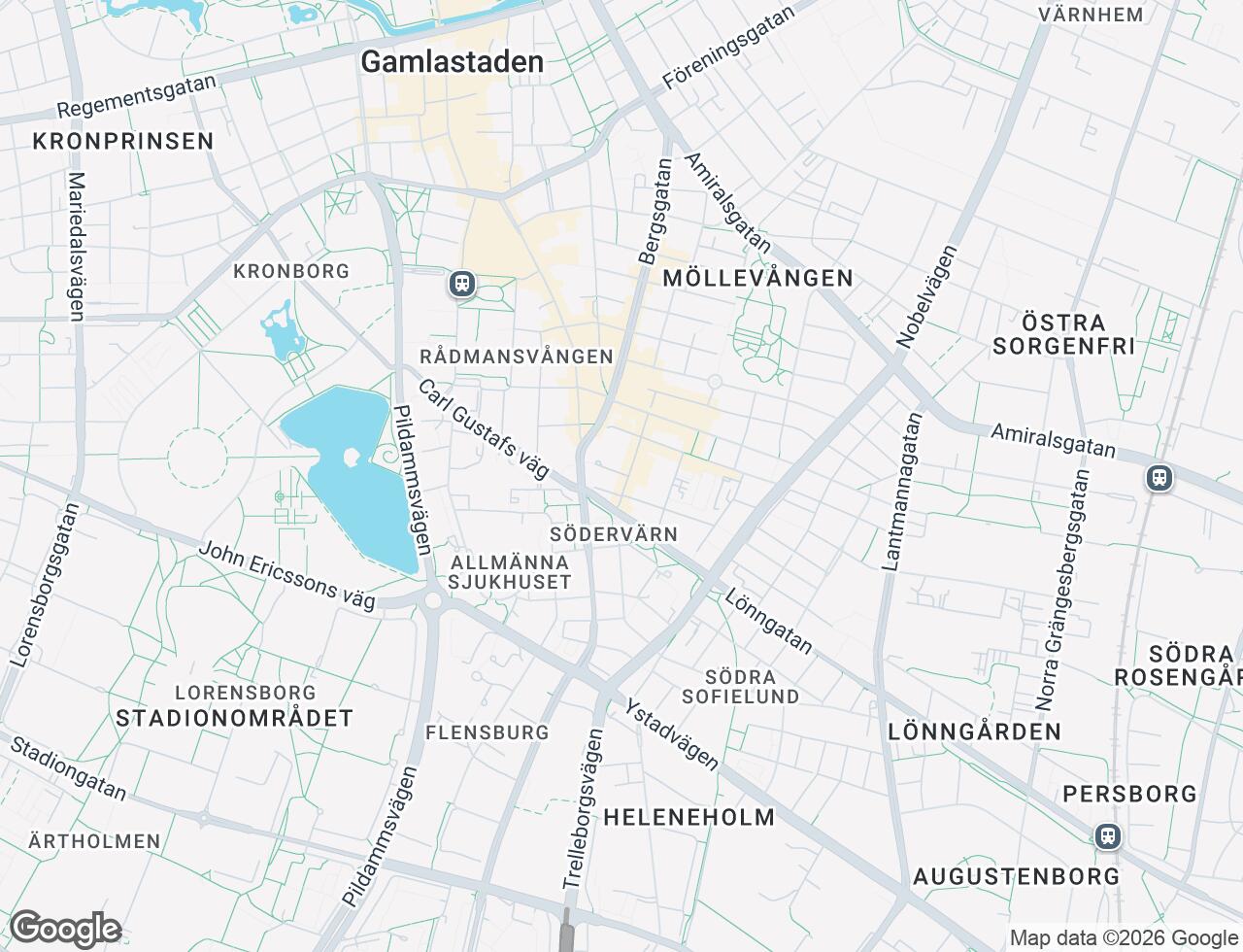 Karta över Fricksgatan 11 i 26 Malmö