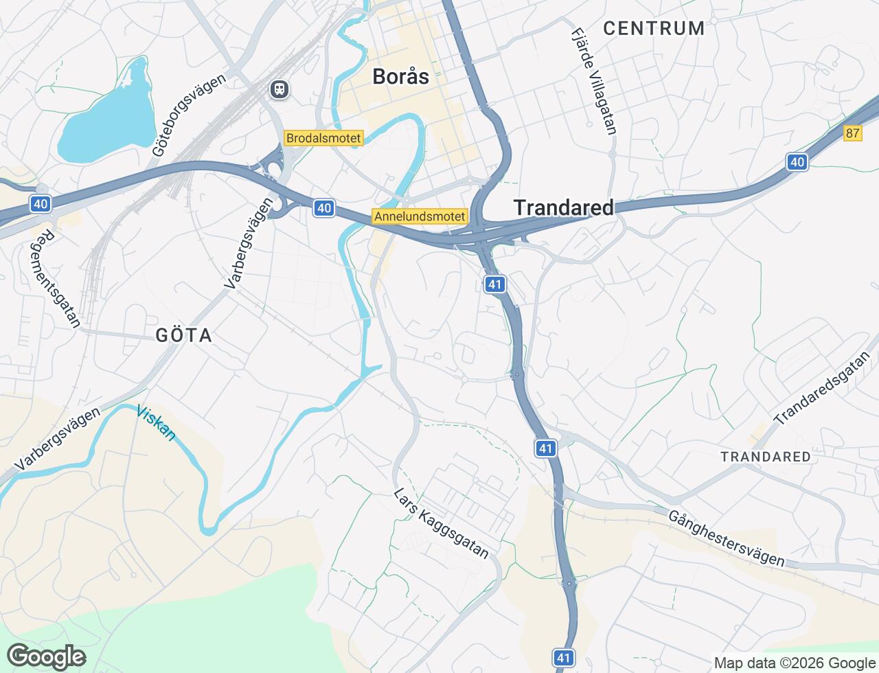 Karta över Kellgrensgatan 21 i 34 Borås