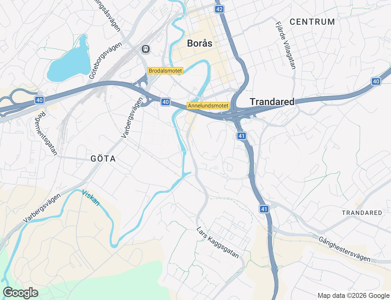 Karta över Kellgrensgatan 29 i 34 Borås