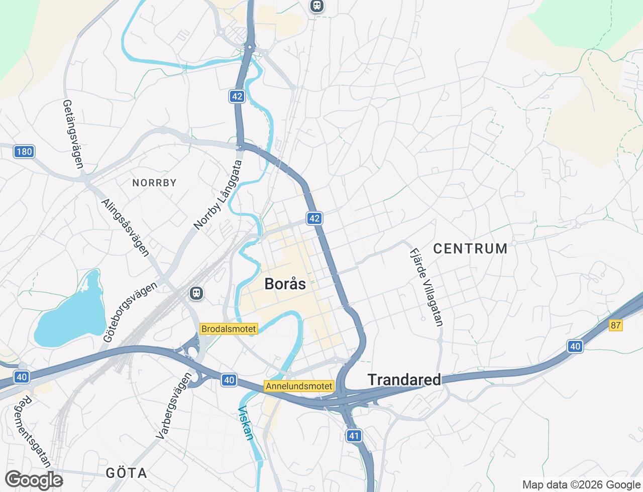 Karta över Kungsgatan 34 i 34 Borås