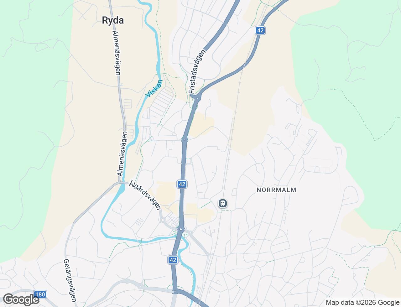 Karta över Skogshyddegatan 14 i 31 Borås