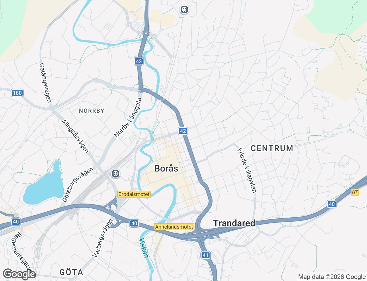 Karta över Skolgatan 19 i 33 Borås