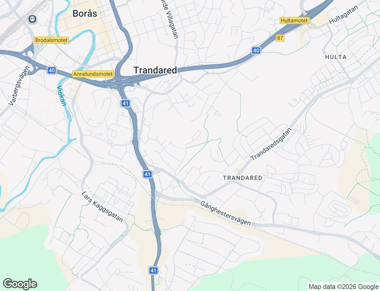 Karta över Söderdalsgatan 20A i 50 Borås