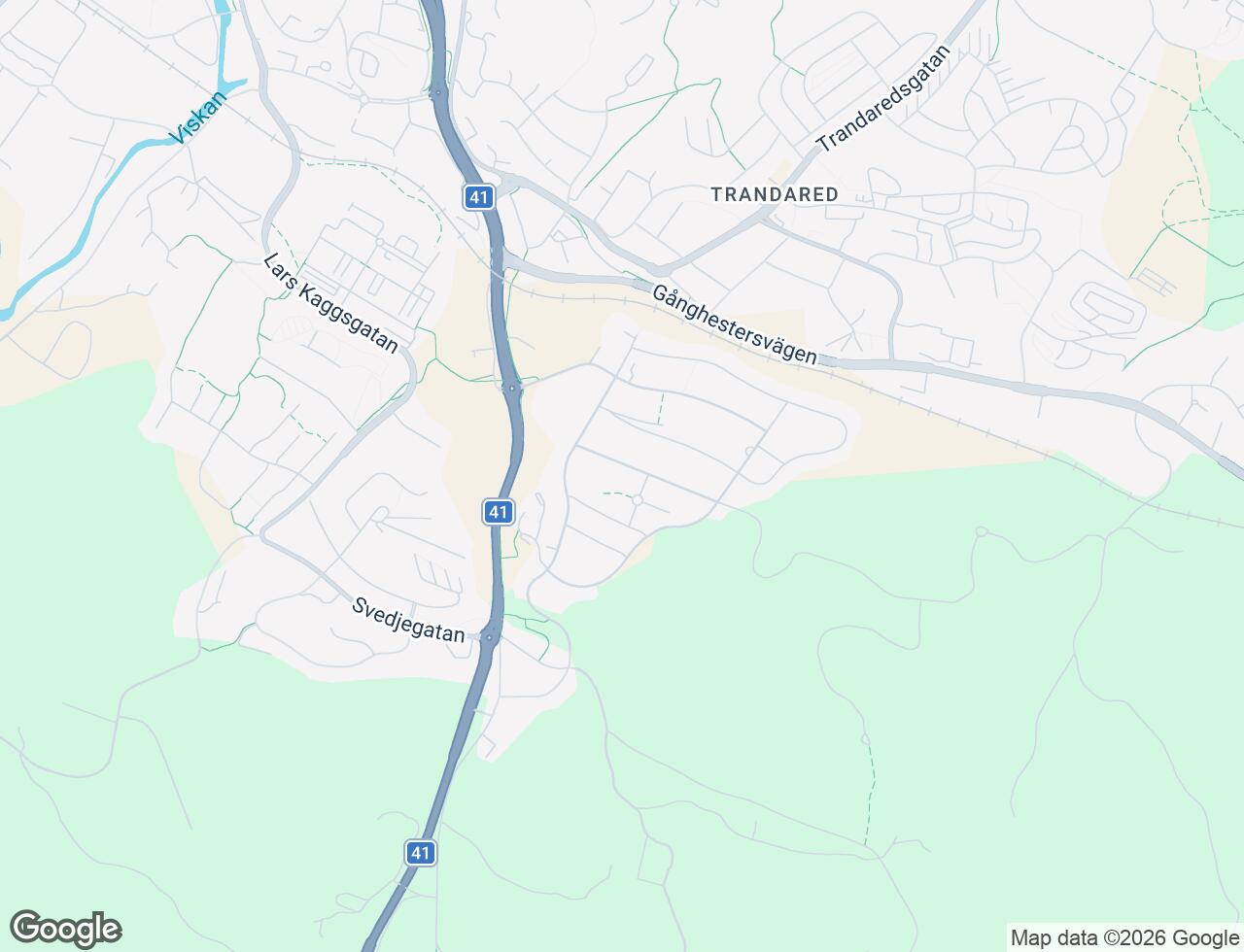 Karta över Ulvens gata 10A i 46 Borås