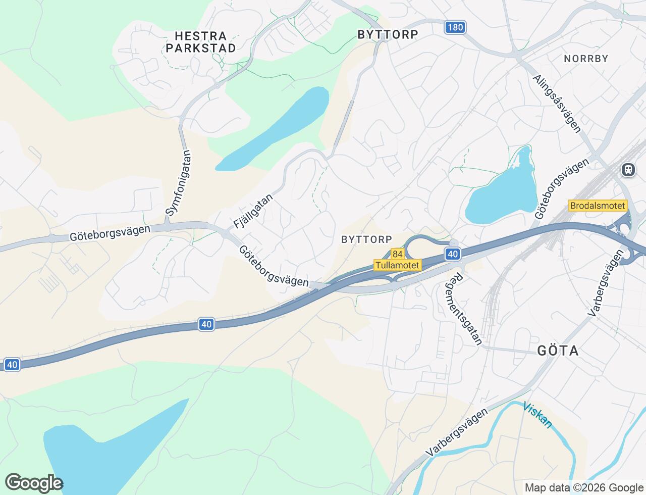Karta över Vintergatan 17 i 60 Borås