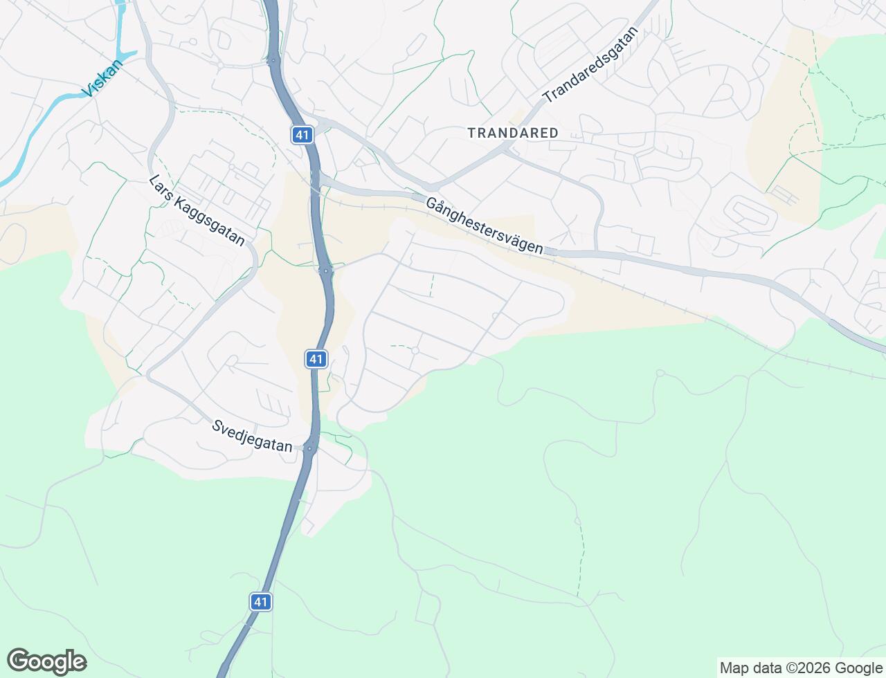 Karta över Völundsgatan i 46 Borås