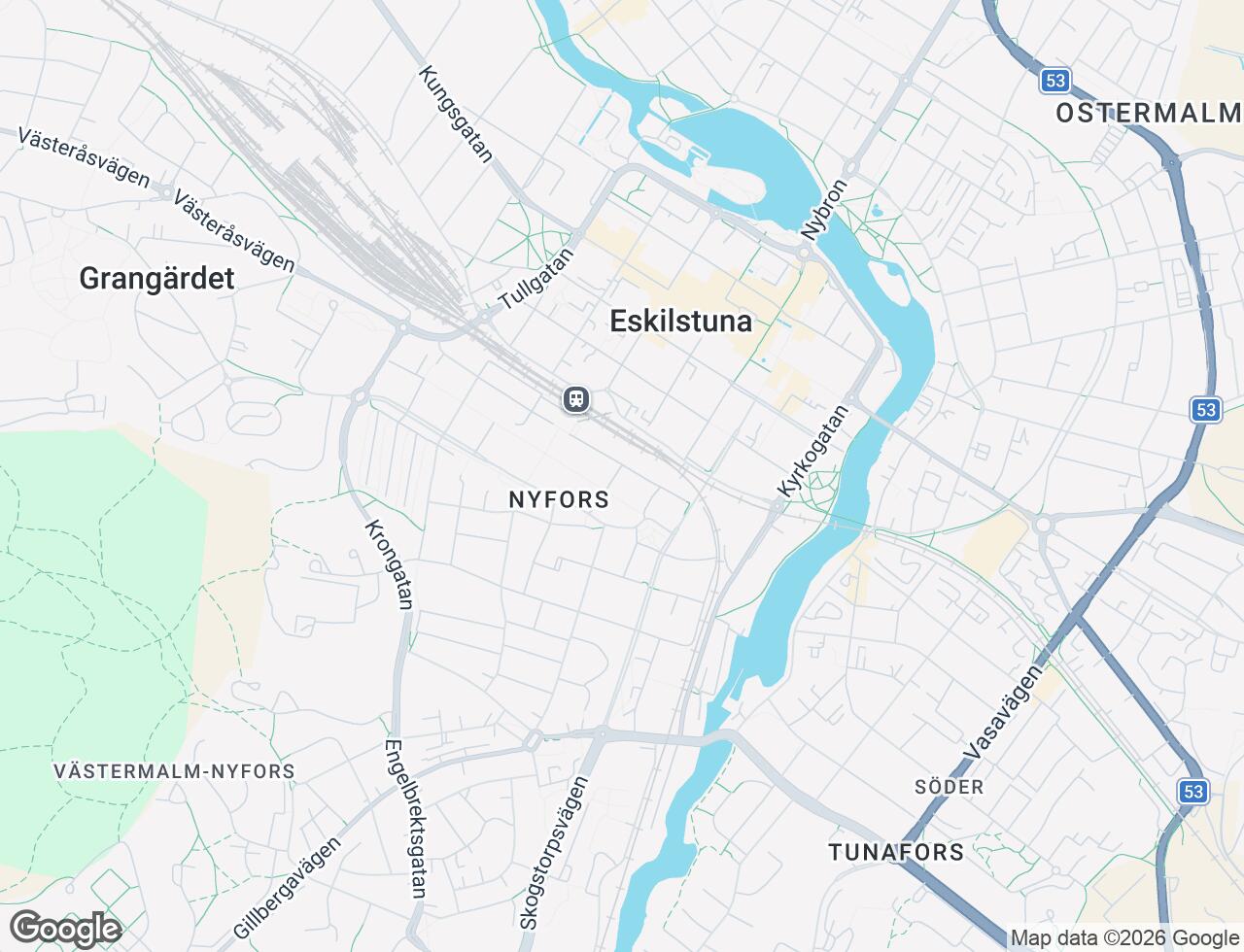 Karta över Drakensköldsgatan 1 i 25 Eskilstuna