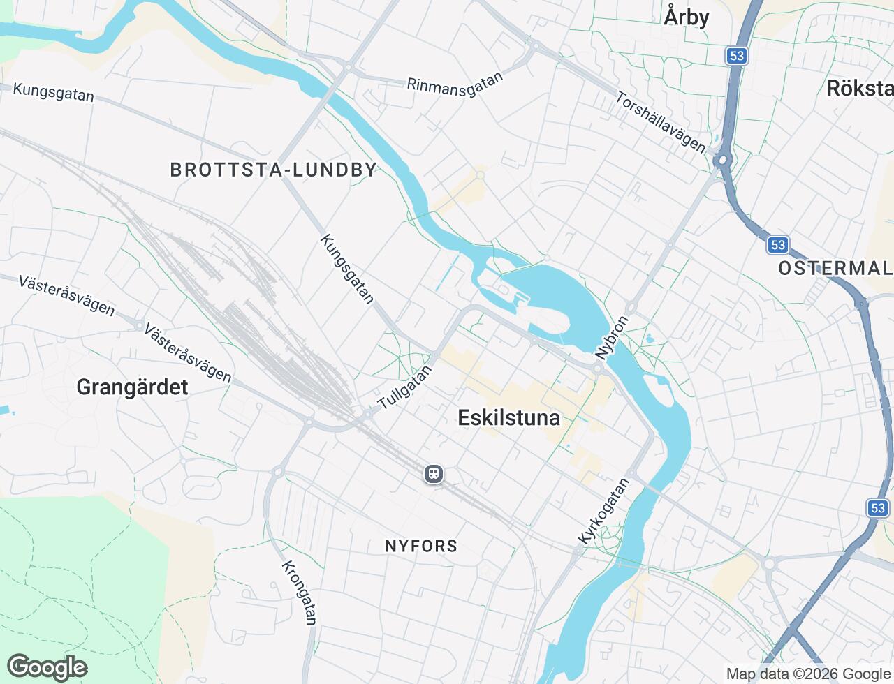 Karta över Tullgatan 7D i 17 Eskilstuna