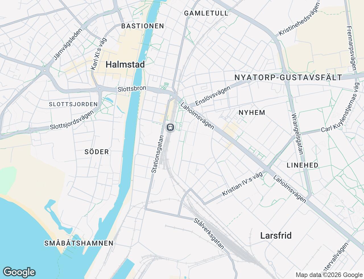 Karta över Bolmensgatan 9 i 66 Halmstad