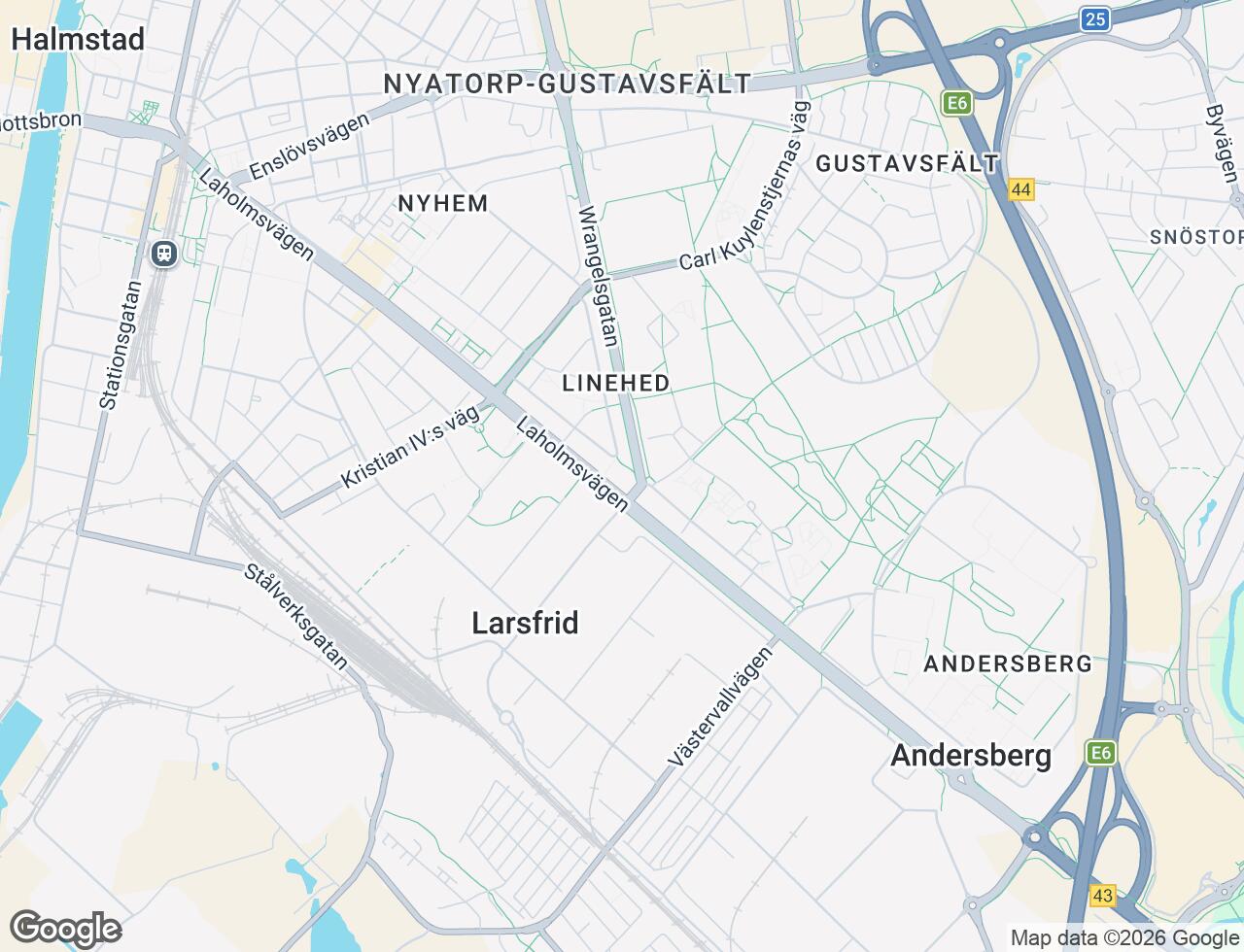 Karta över Fjärdingsstigen 30 i 51 Halmstad