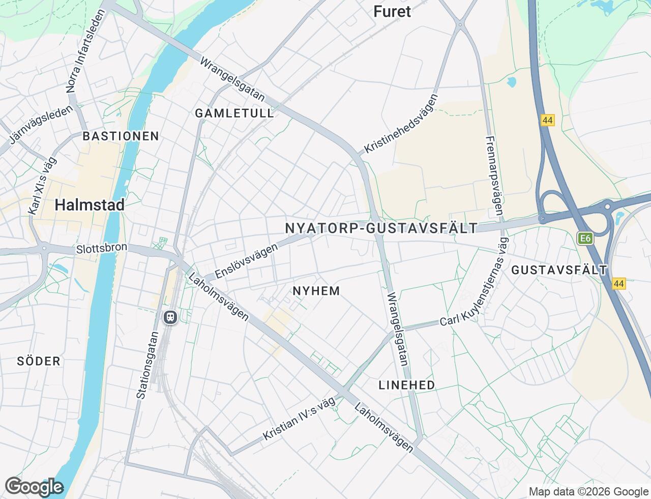 Karta över Malcusgatan 3C i 69 Halmstad