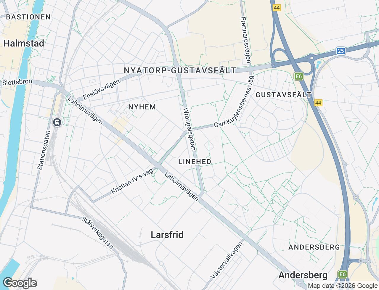 Karta över Odalvägen 3A i 51 Halmstad
