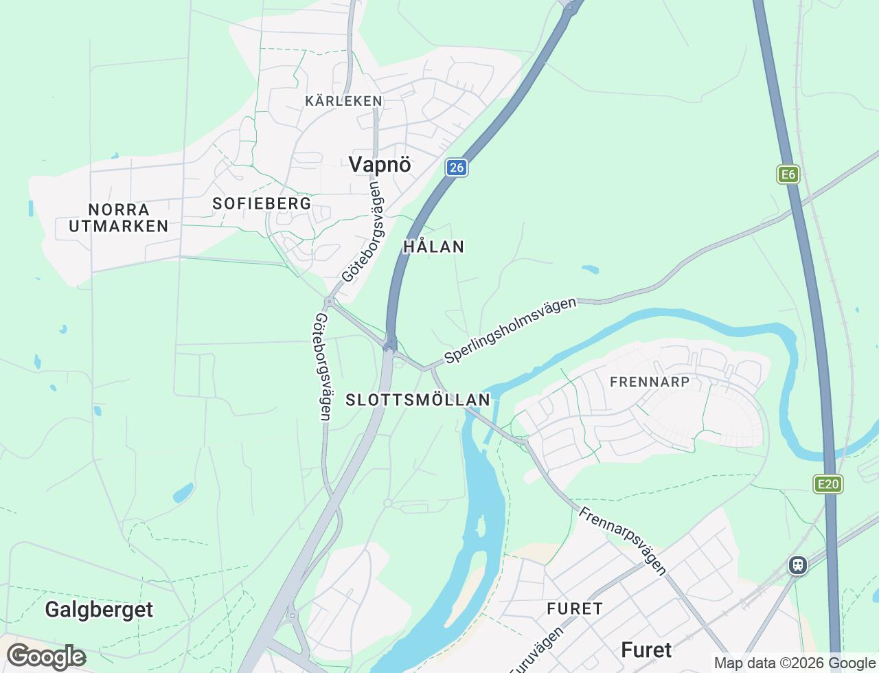 Karta över Tegelbruksvägen 3 i 31 Halmstad