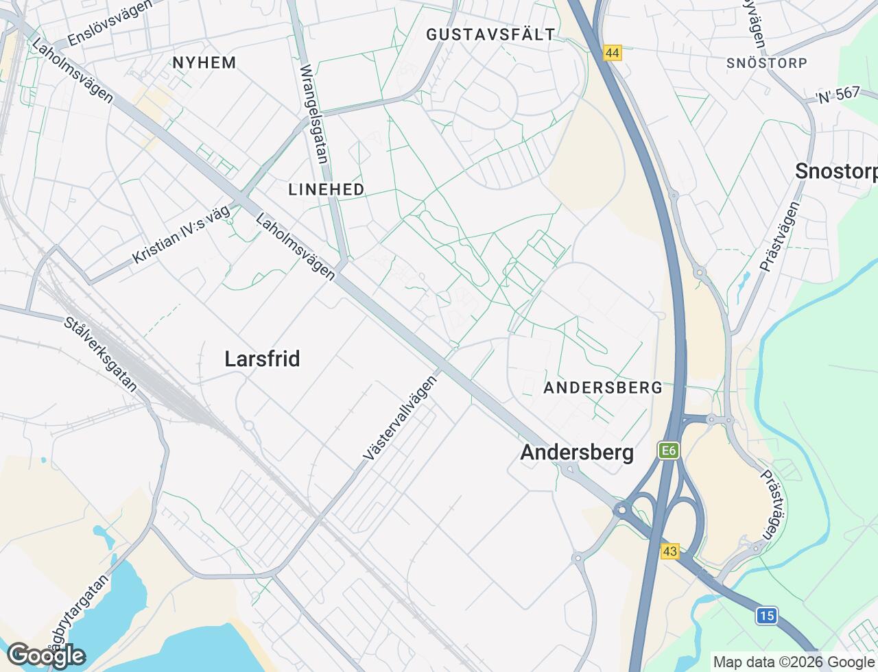 Karta över Halmstad Åttingstigen i 54 Halmstad