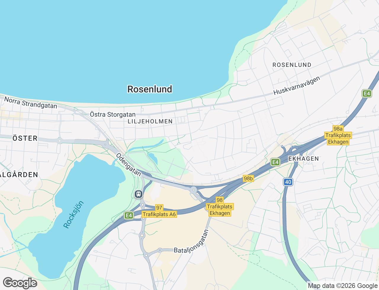 Karta över Lustigkullegatan 12 i 53 Jönköping