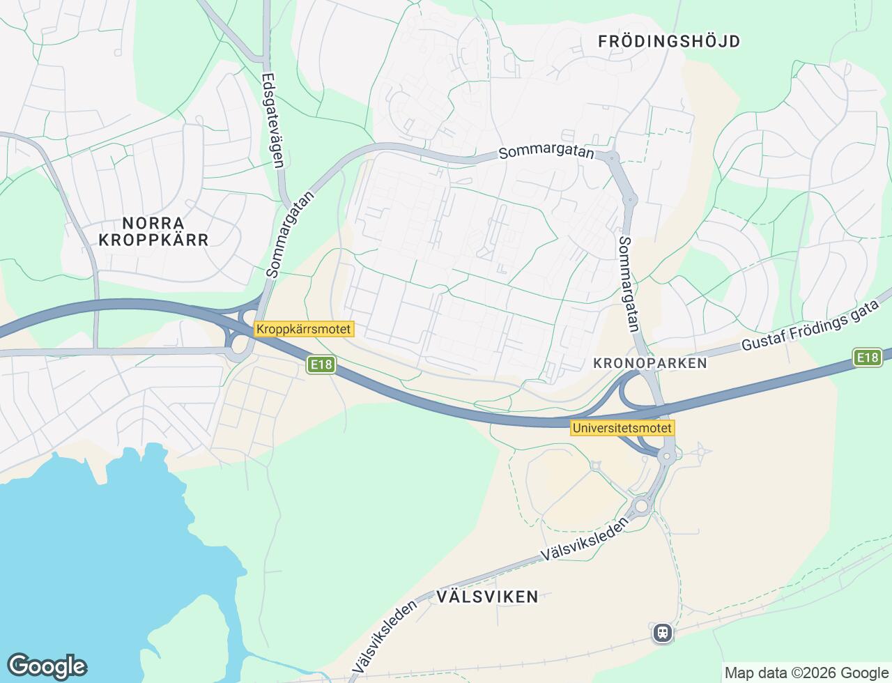Karta över Fagottgatan 14 i 33 Karlstad