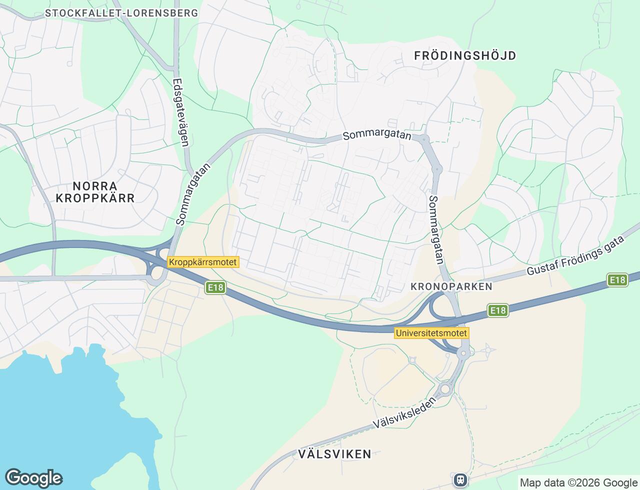 Karta över Fagottgatan 56 i 33 Karlstad