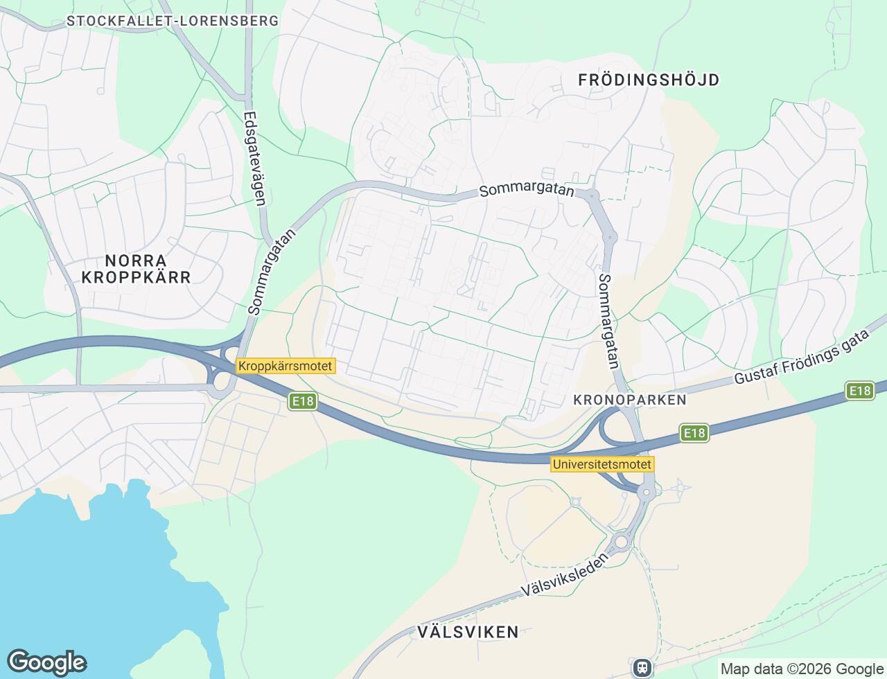 Karta över Fagottgatan 58A i 33 Karlstad