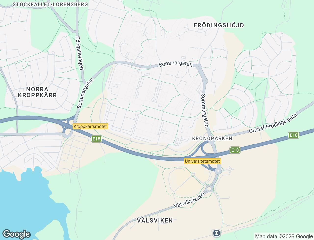 Karta över Flöjtgatan 53 i 33 Karlstad