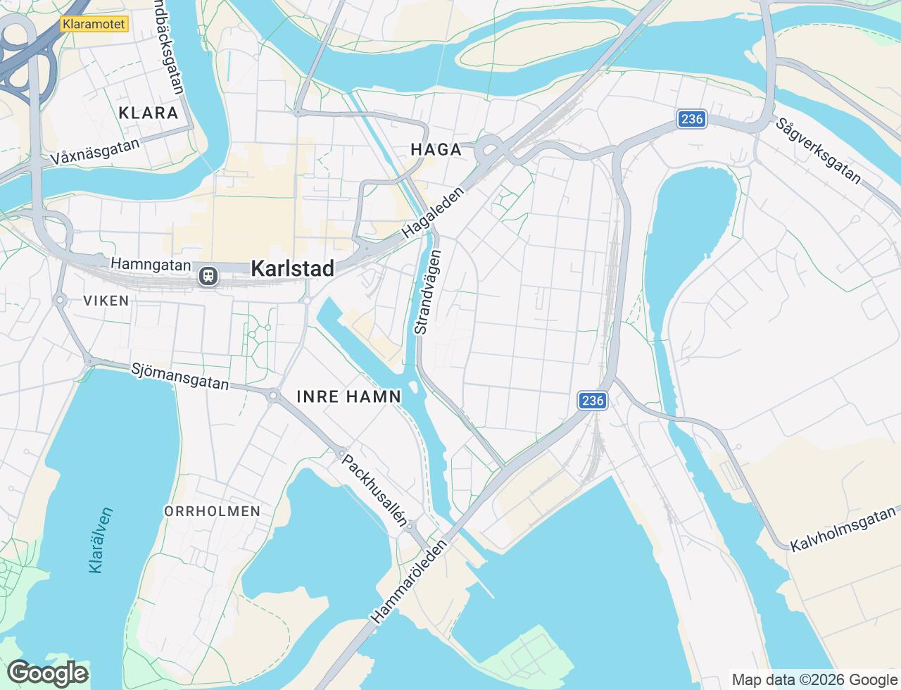 Karta över Karlagatan 3C i 23 Karlstad