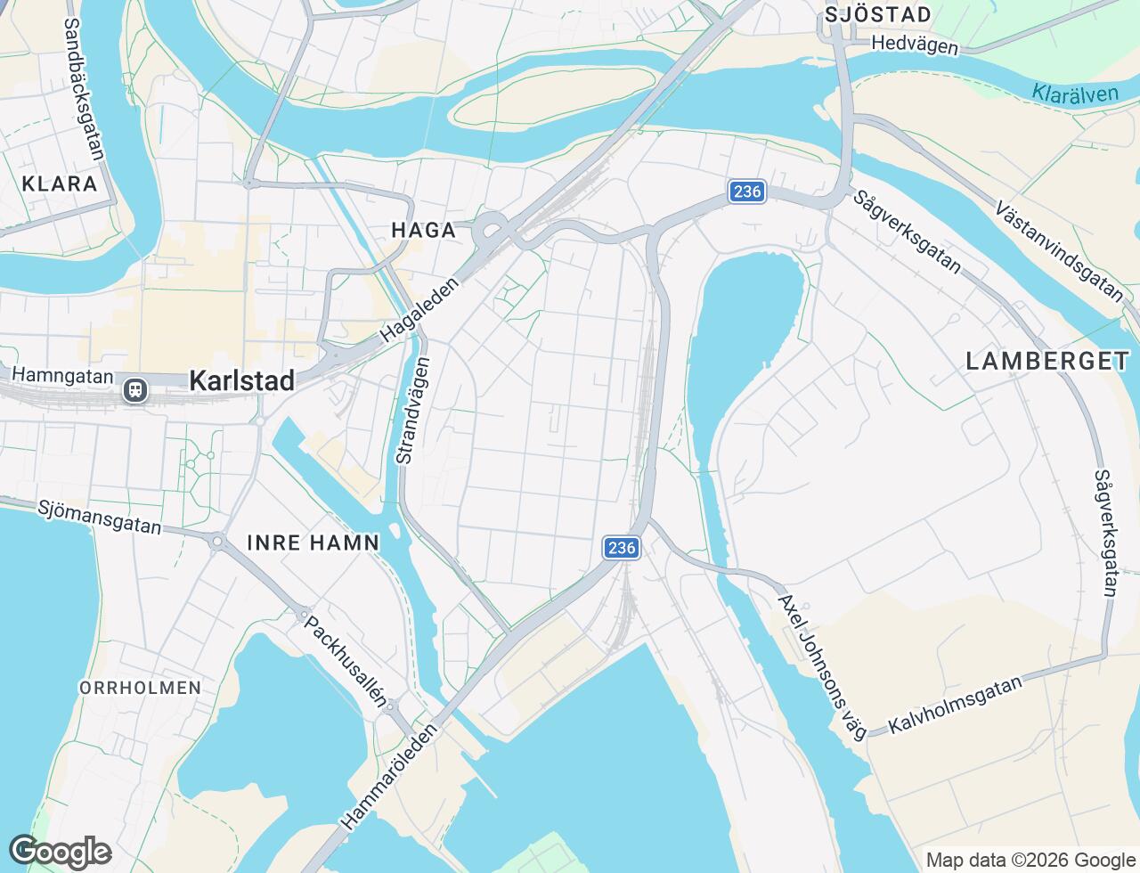Karta över Långgatan 20C i 22 Karlstad
