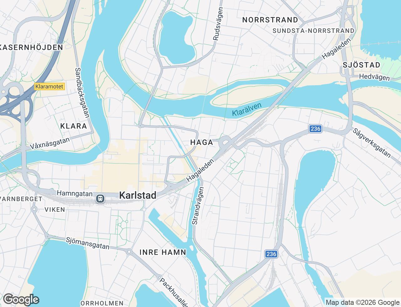 Karta över Mariedalsgatan 6 i 20 Karlstad