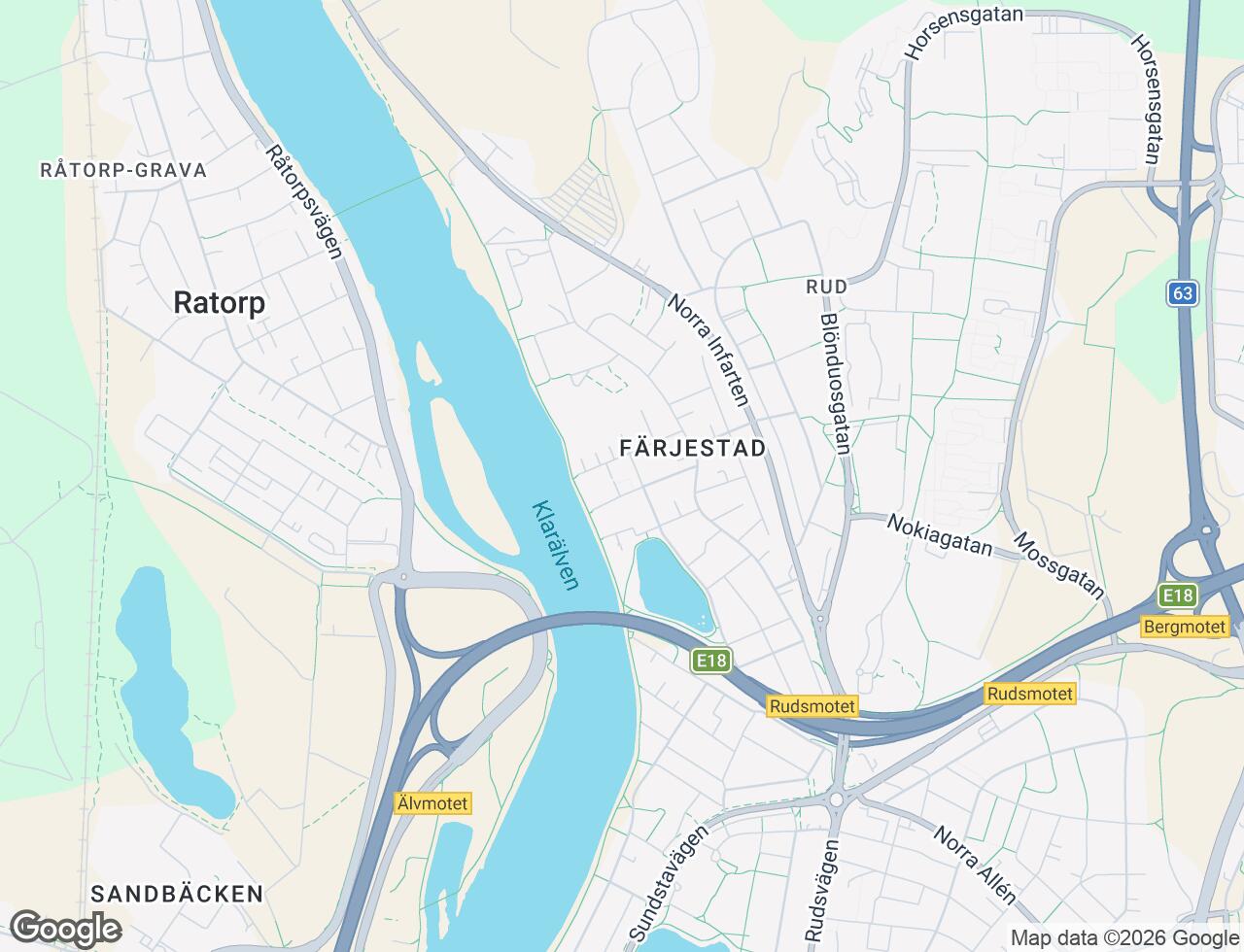 Karta över Nylandsgatan 9B i 65 Karlstad