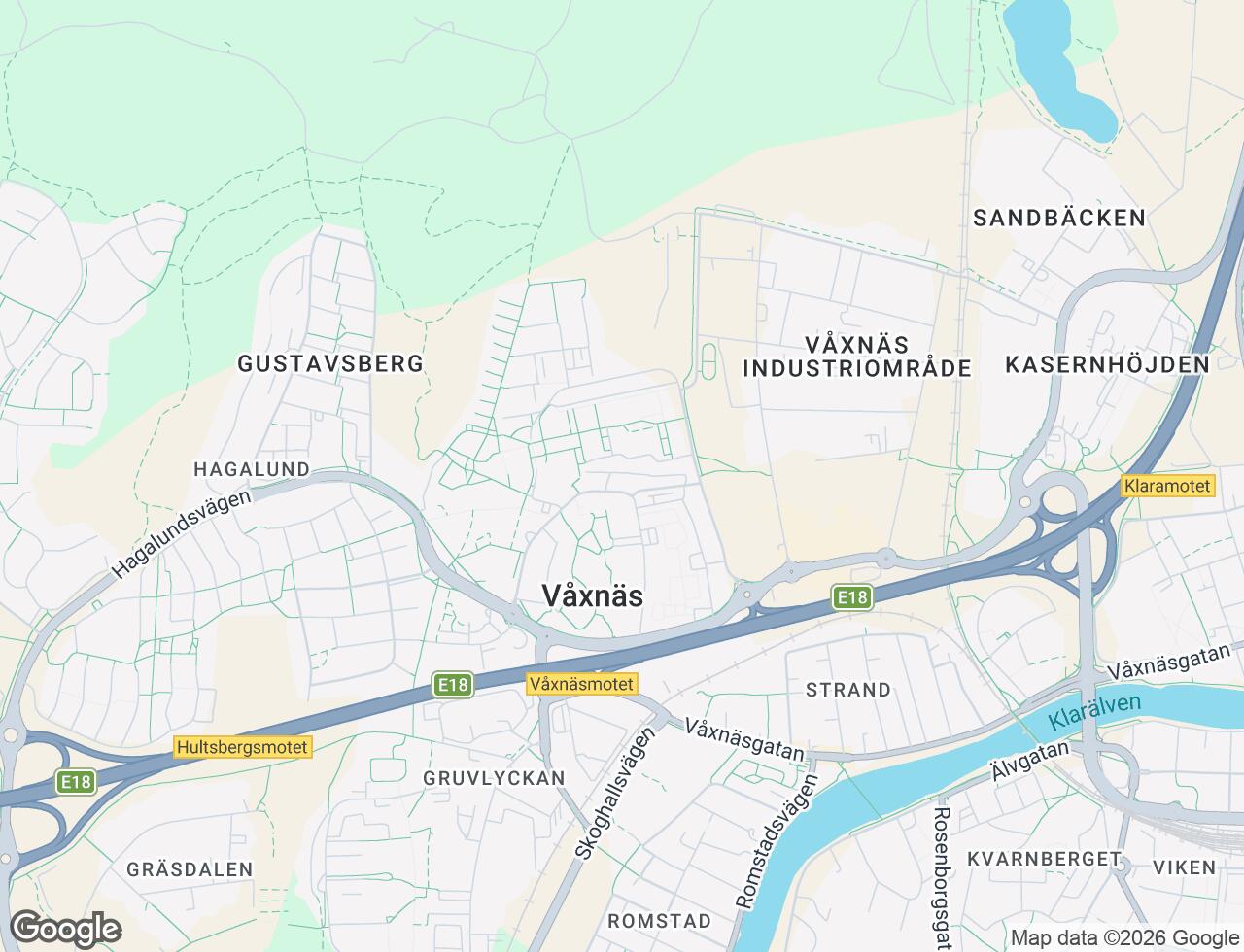 Karta över Petersbergsgatan 31B i 44 Karlstad