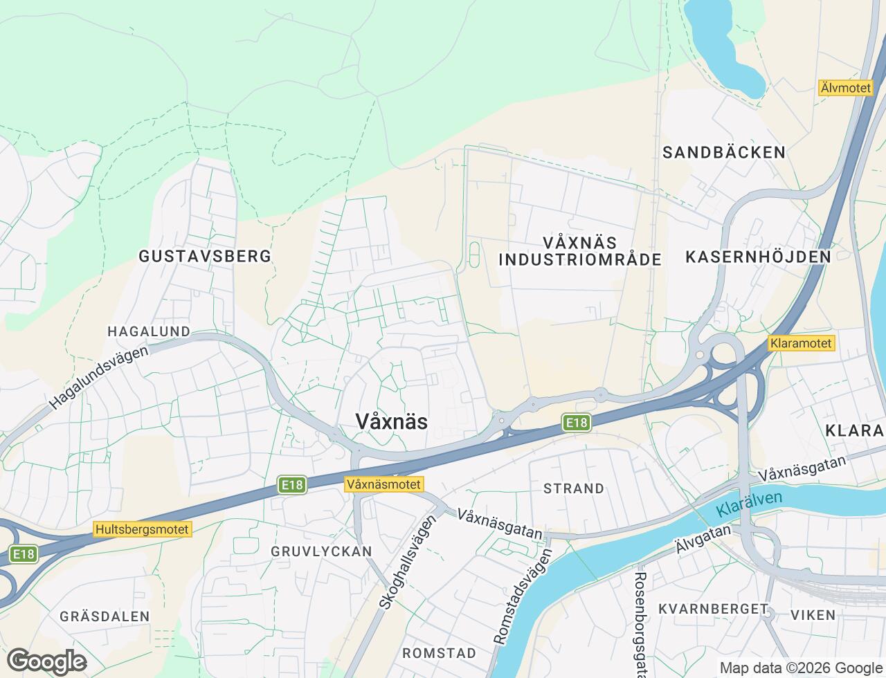 Karta över Petersbergsgatan 35C i 44 Karlstad