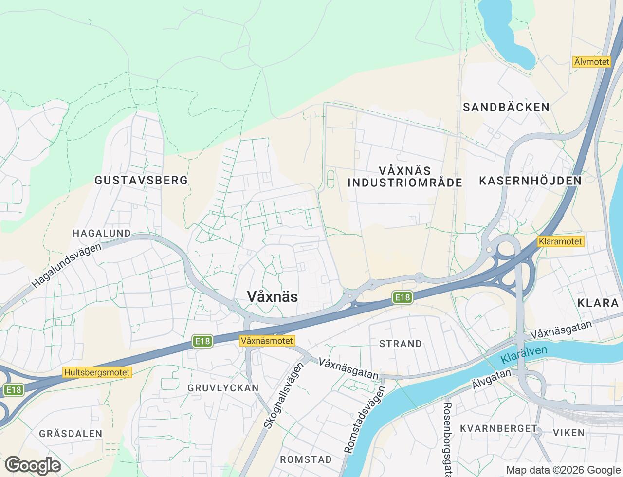 Karta över Petersbergsgatan 37A i 44 Karlstad