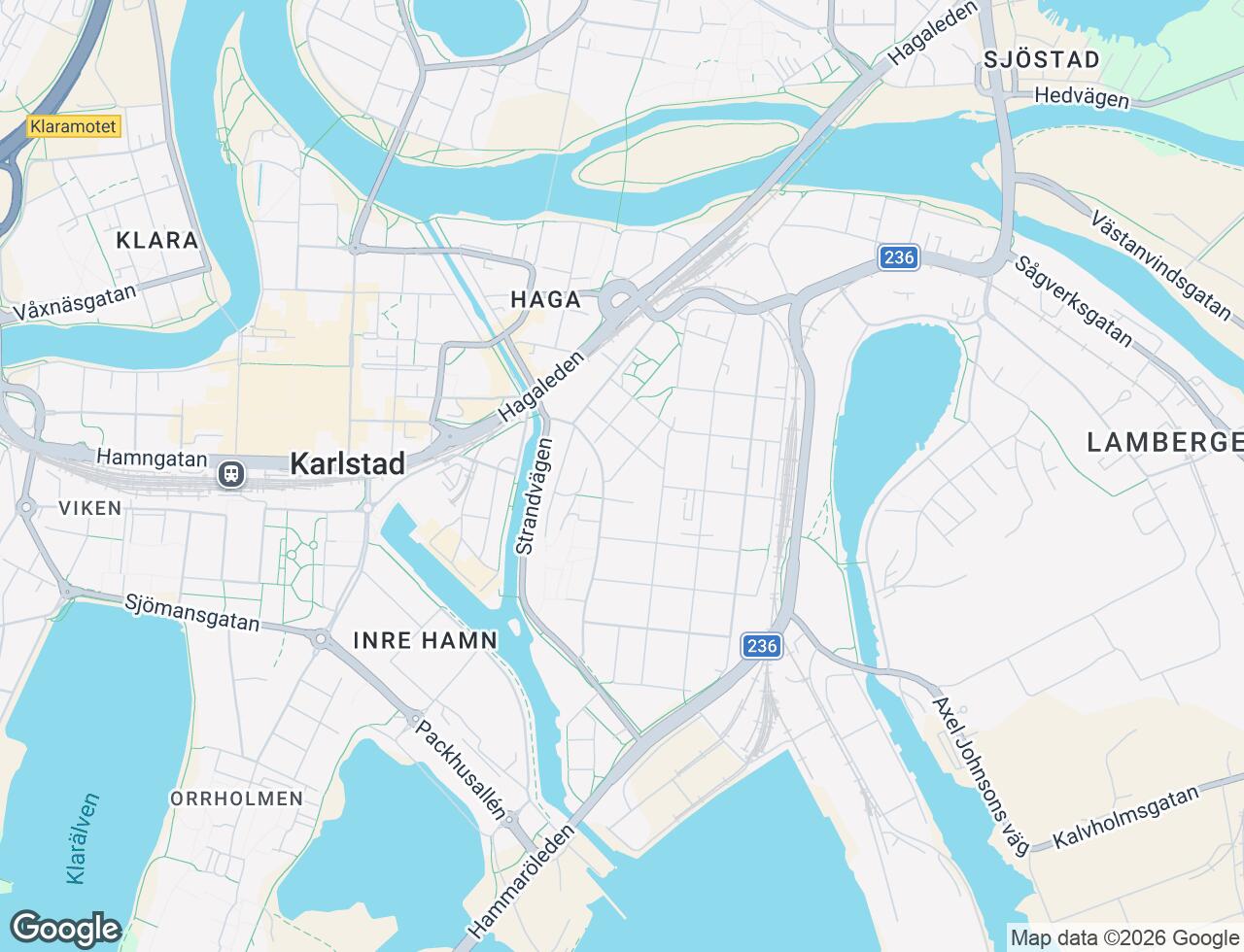 Karta över Sundbergsgatan 6 i 19 Karlstad