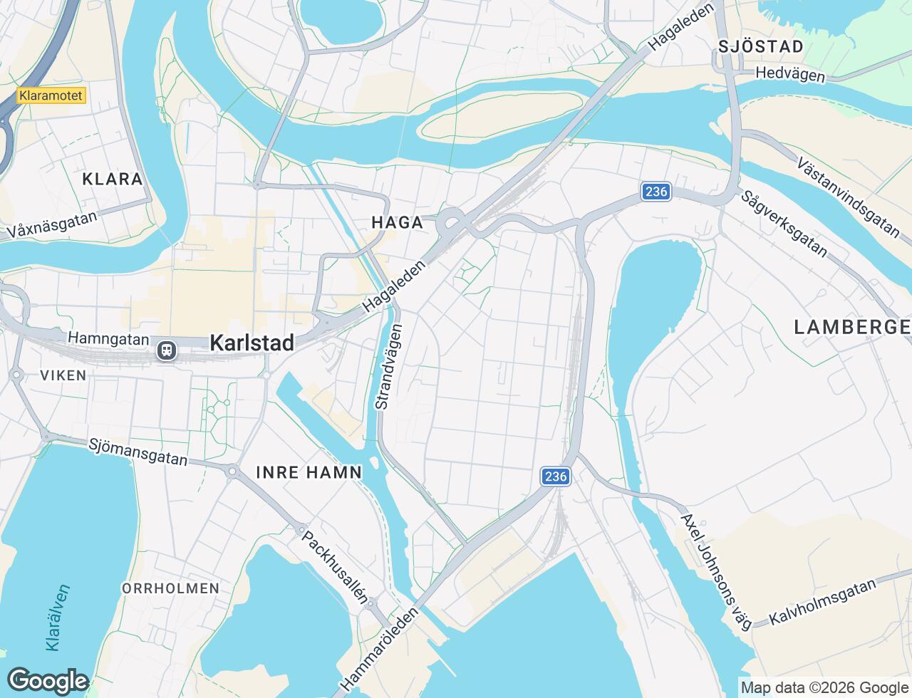Karta över Sundbergsgatan 8 i 19 Karlstad