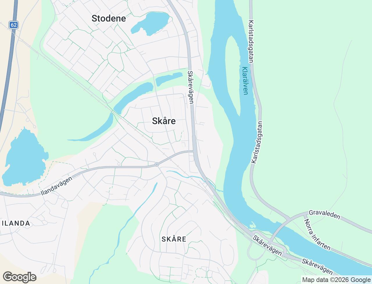 Karta över Trysilvägen 11B i 50 Karlstad