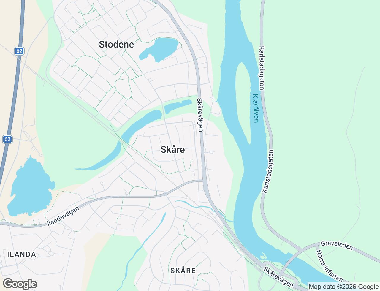 Karta över Trysilvägen 21A i 50 Karlstad