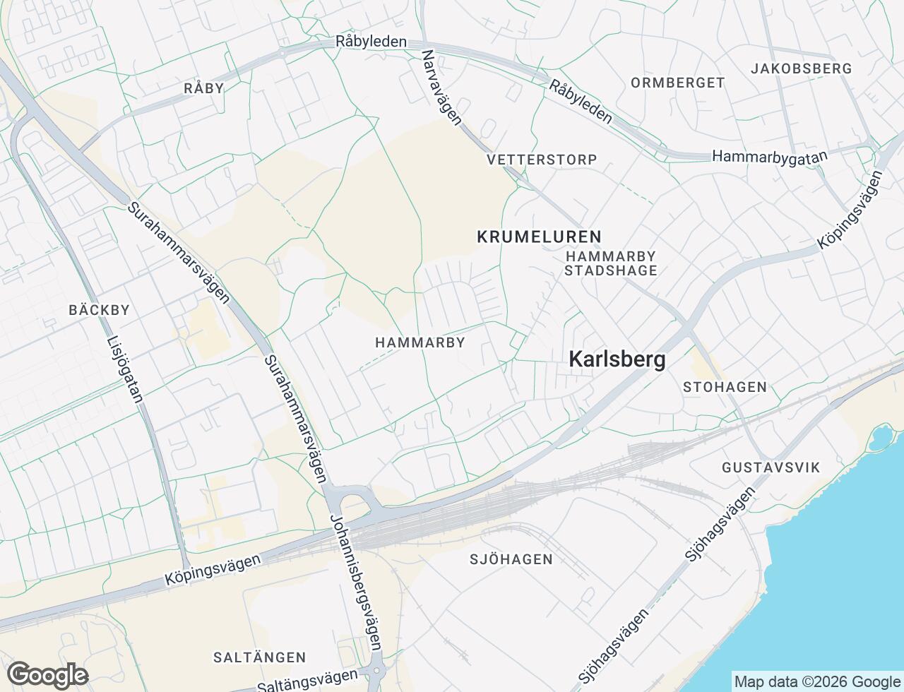Karta över Liegatan 23 i 67 Västerås