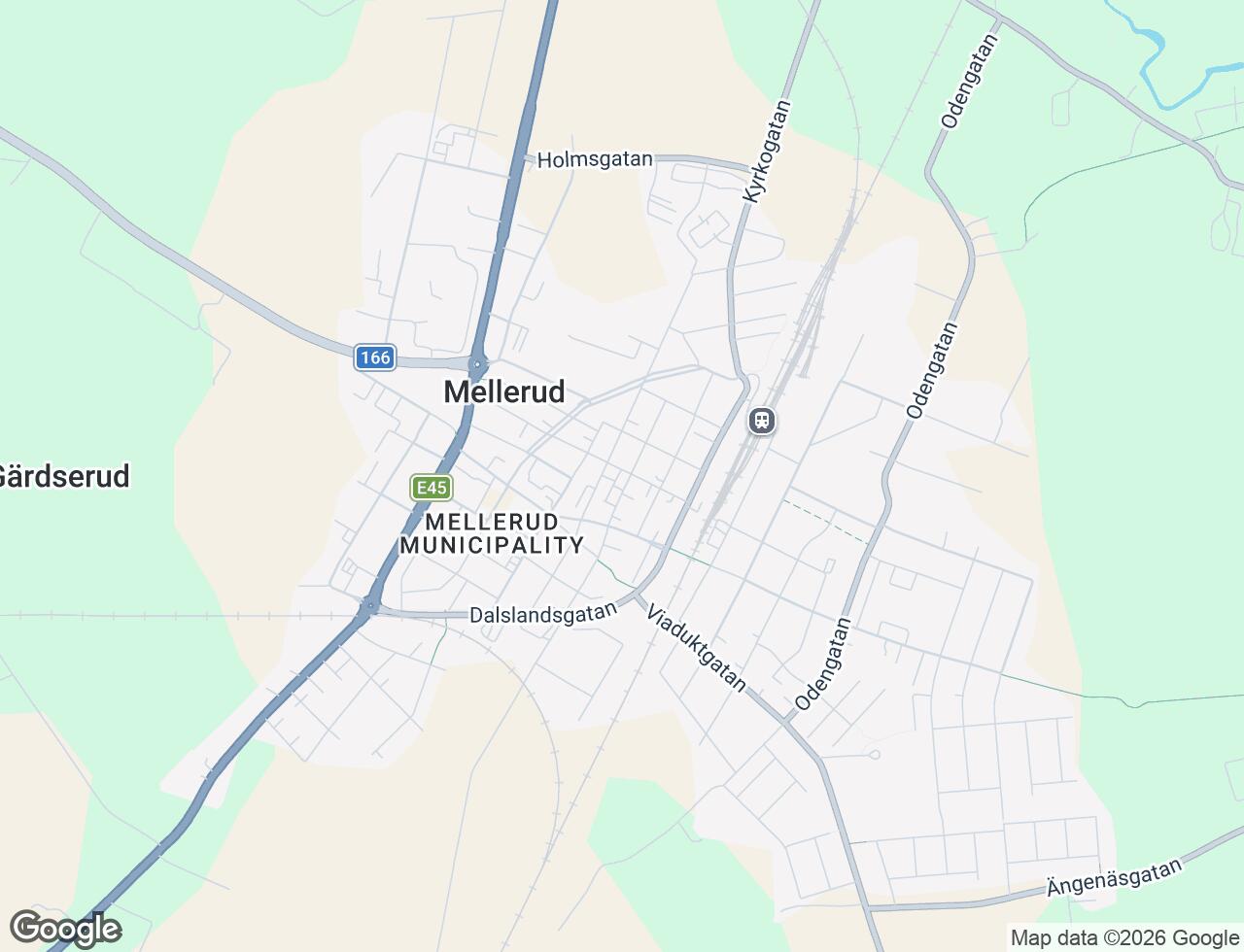 Karta över Skolgatan 6G i 30 Mellerud