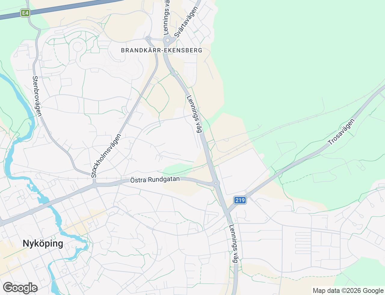Karta över Solbergavägen 1 i 37 Nyköping
