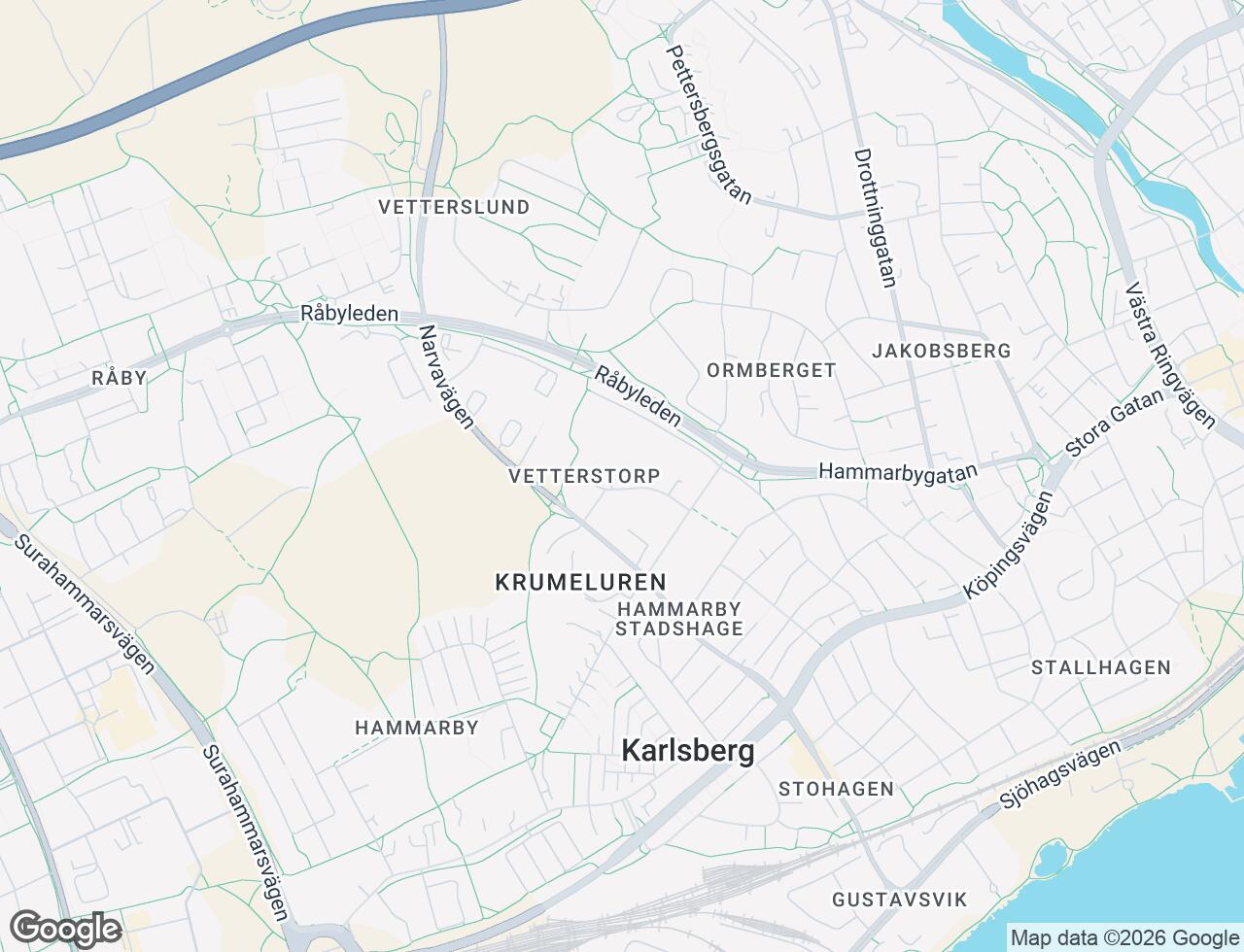 Karta över Karlavagnsgatan 8 i 68 Västerås