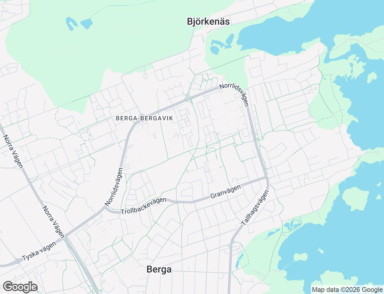 Karta över Två Systrars väg 17B i 57 Kalmar